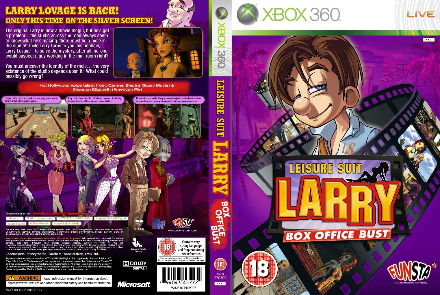 Leisure Suit Larry: Box Office Bust (2009). Игра Leisure Suit Larry (Xbox 360) б/у. Leisure Suit Larry: Box Office Bust. Leisure Suit Larry Box Office Bust 18.