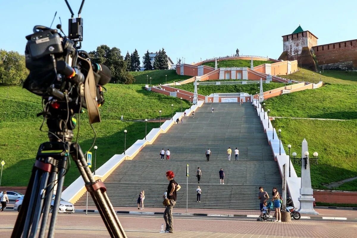 Где снималось реалити. Чкаловская лестница Нижний Новгород.