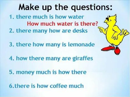 There are water
