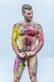 Body painting nude male