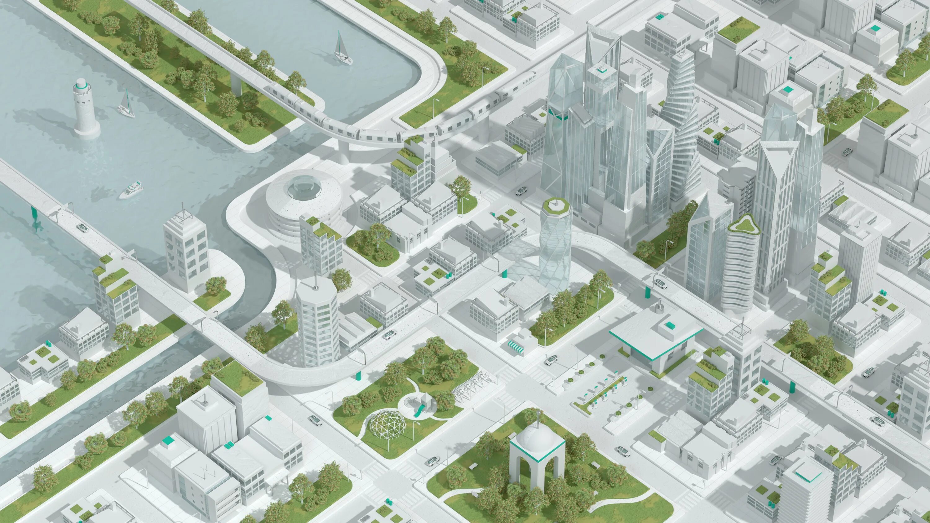 Droch city. Современное градостроительство. Градостроительная визуализация. Градостроительство будущего. Генплан 3d.