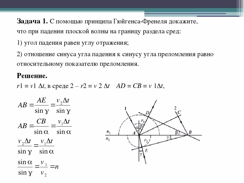 Решение задач элементы квантовой оптики 11 класс