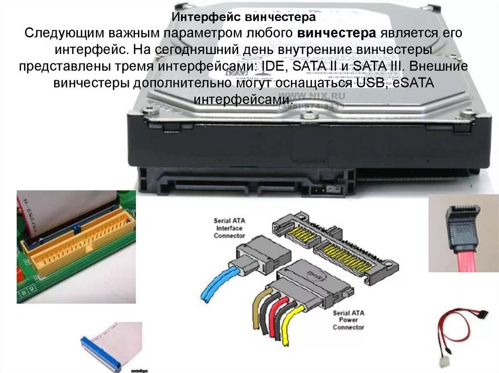 Вход жесткого диска