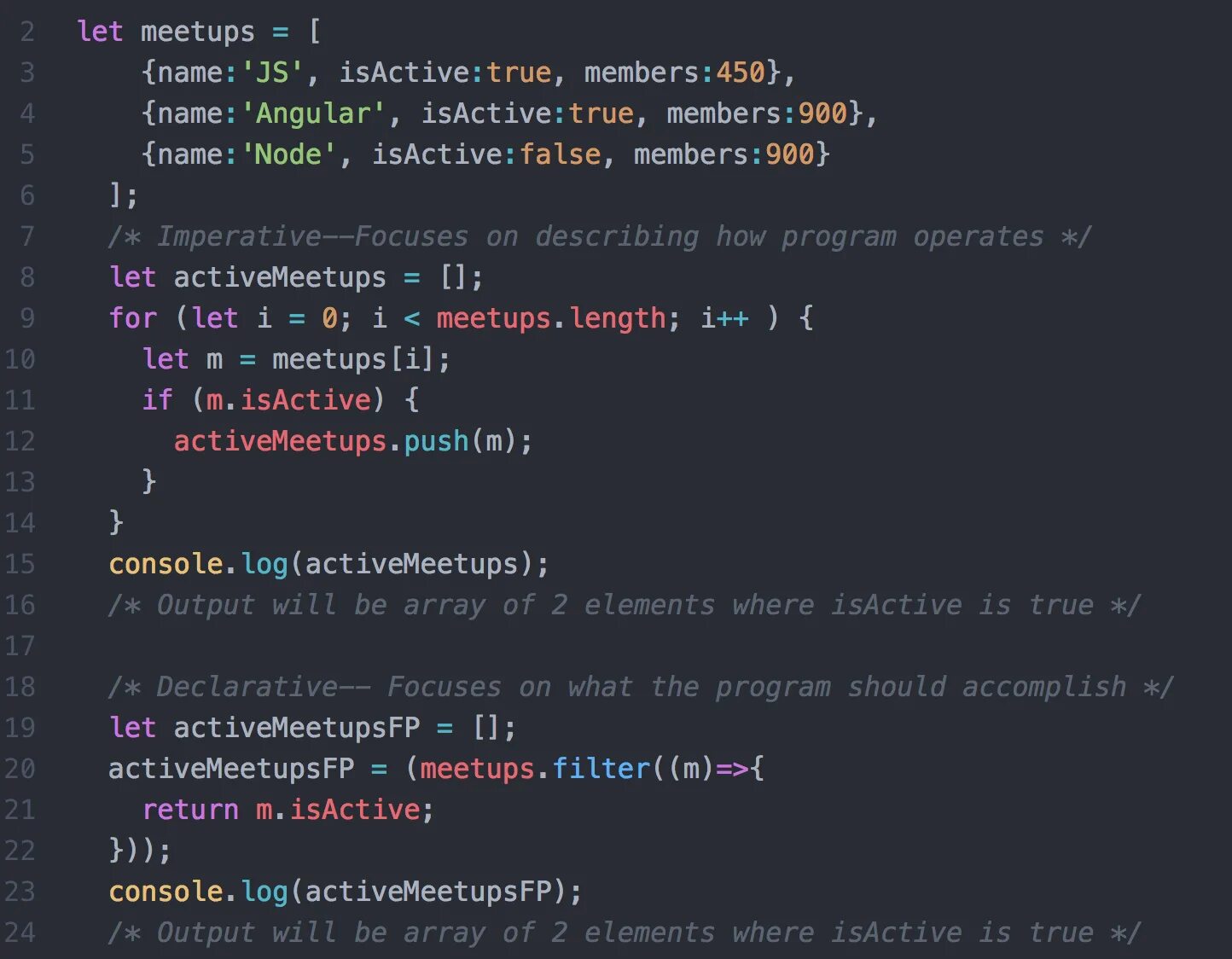 Programming mode
