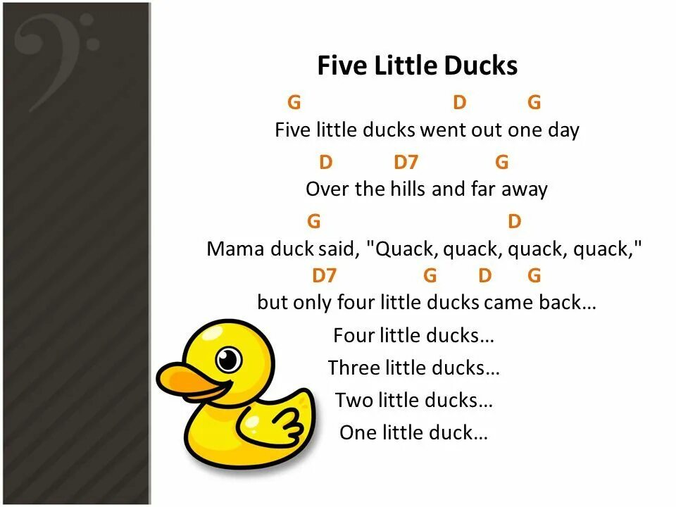 5 duck. Five little Ducks super simple Songs. 5 Little Ducks текст. Five little Ducks слова. Five little Ducks went out one Day.