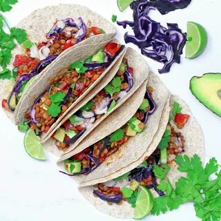 Vegan Lentil Tacos - UK Health Blog - Nadia's Healthy Kitchen.