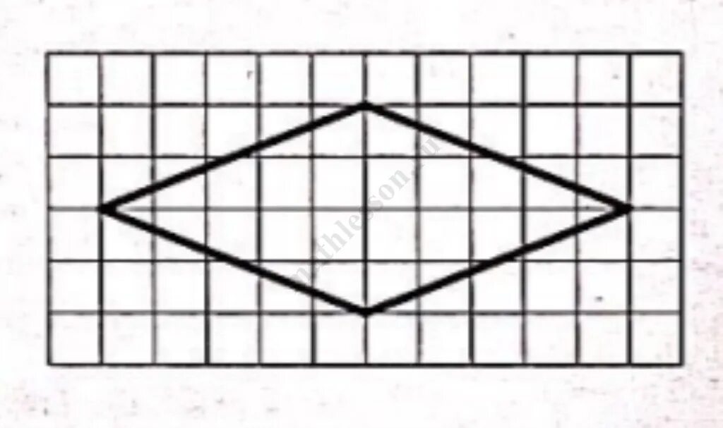 Площадь ромба клетки 1х1. Ромб на клетчатой бумаге. Ромб на квадратной решетке. Фигуры на квадратной решетке. Диагонали ромба на клетчатой бумаге