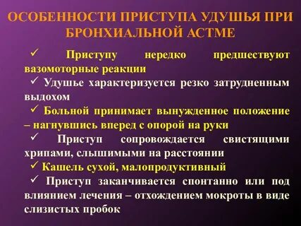 Приступ бронхиальной астмы