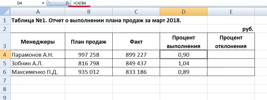 Формула в эксель процент выполнения плана. Процент выполнения плана формула excel. Расчет выполнения плана в процентах формула. Как вычислить процент выполнения плана.