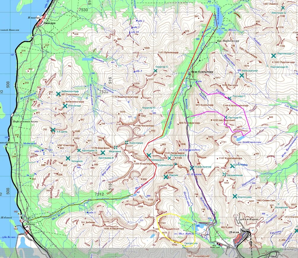 Карта хибин туристическая. Хибинский массив геологическое строение. Хибины на карте. Национальный парк хибины карта. Хибины карта гор.