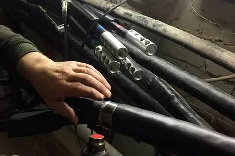 Установка муфты 10 кв