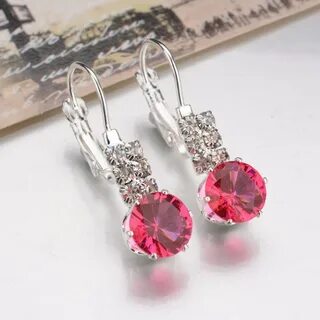 Серьги с кристаллами