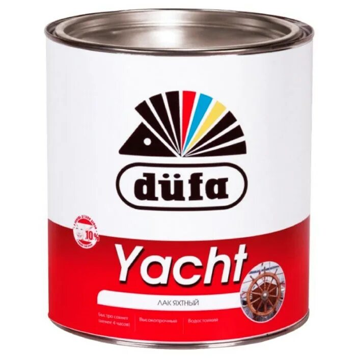 Лаки глянцевые алкидно уретановые. Лак яхтный Dufa Retail Yacht полуматовый (2.5 л) алкидно-уретановый. Лак яхтный Dufa Retail Yacht глянцевый (10 л) алкидно-уретановый. Лак яхтный Dufa Retail Yacht глянцевый (2.5 л) алкидно-уретановый. Лак паркетный глянцевый Parkett 0.75л Dufa Retail.