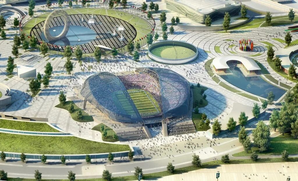 Олимпийский стадион Сочи макет. Сочи Олимпийская деревня стадионы. Стадион Фишт 2018 проект.