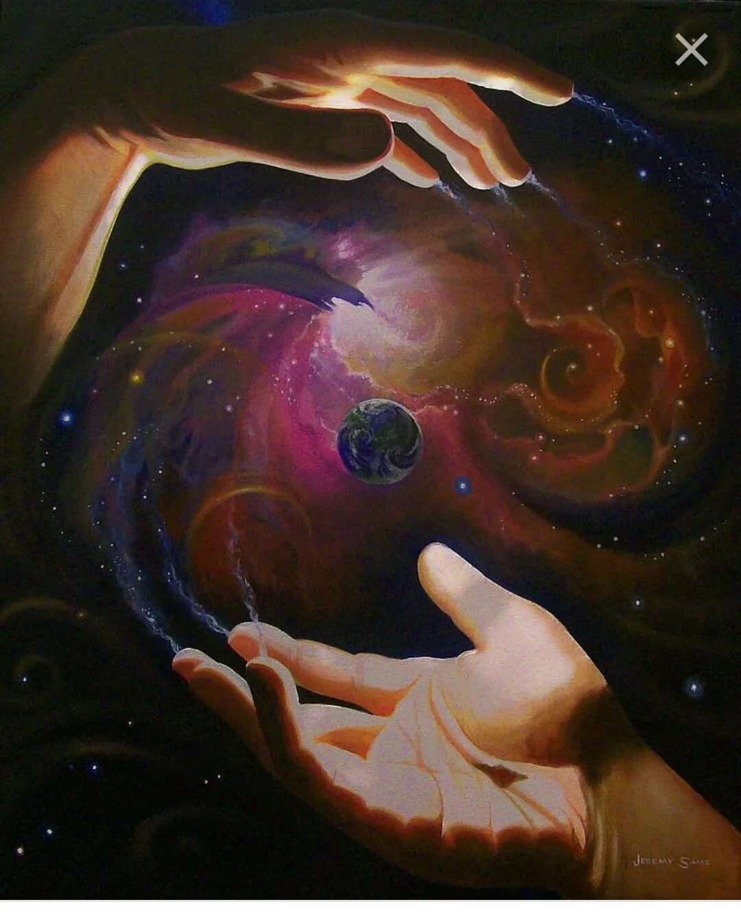 Вселенная Творец. Человек Творец. Гармония Вселенной. Вселенная в руках.