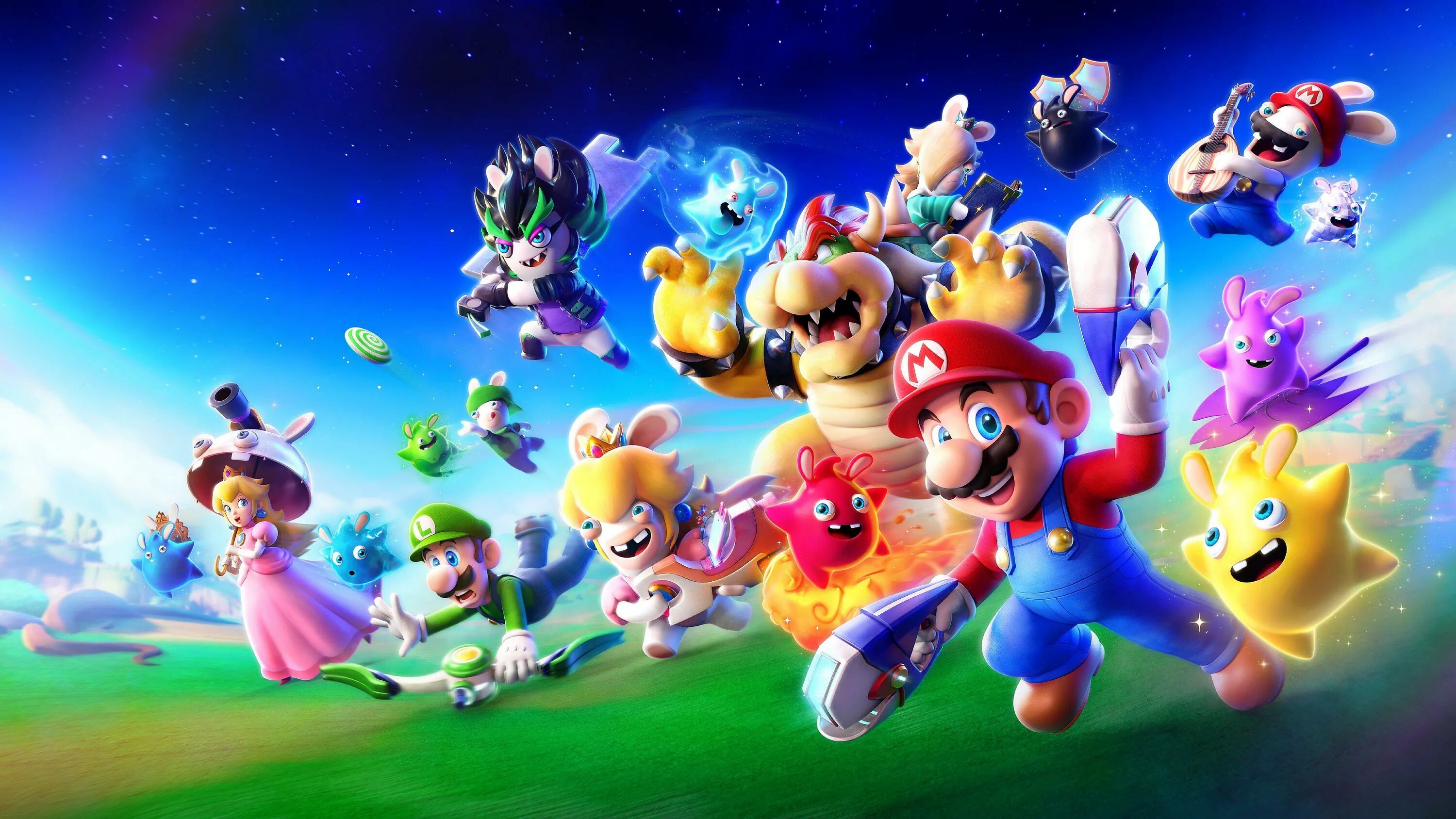 Spark of hope. Mario + rabbids sparks of hope. mario + rabbids: sparks of hope герои. mario + rabbids искры надежды. mario+rabbids sparks of hope nintendo.