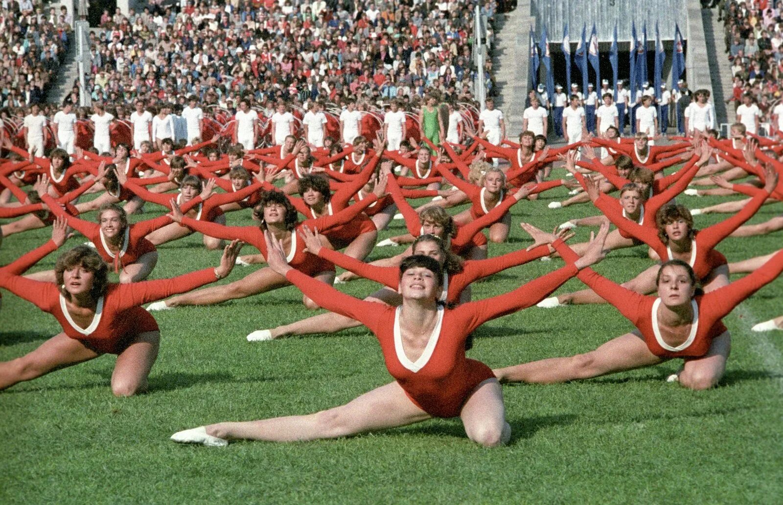 Гимнастика стадион. Спортсмены СССР. Спортивные соревнования. Гимнастки СССР. Физкультура в СССР.