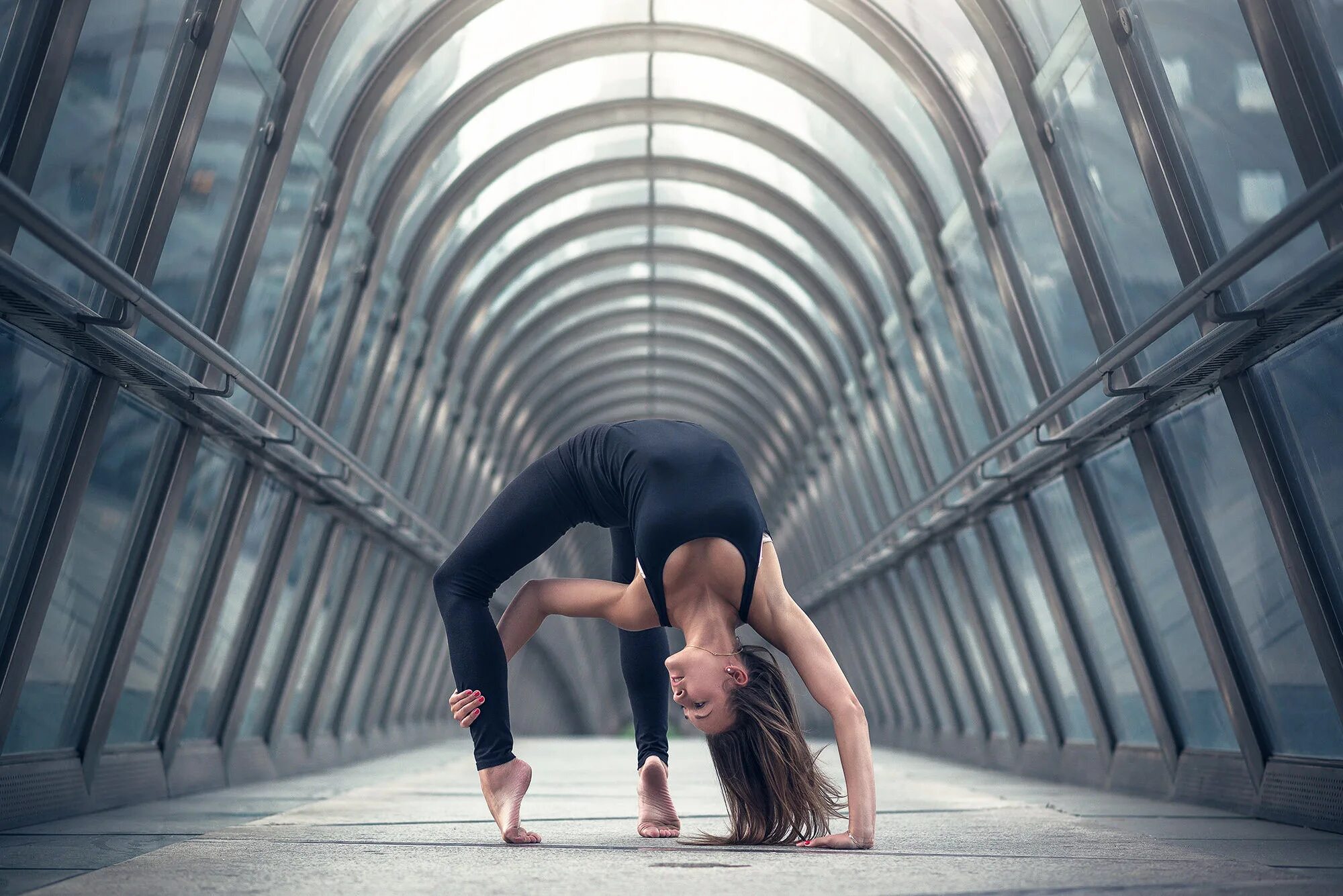 Flexible woman