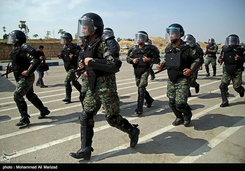 Полиция Ирана. Форма полиции Ирана. Iran Special Police. Силы полувоенной организации «Басидж». Operation unit