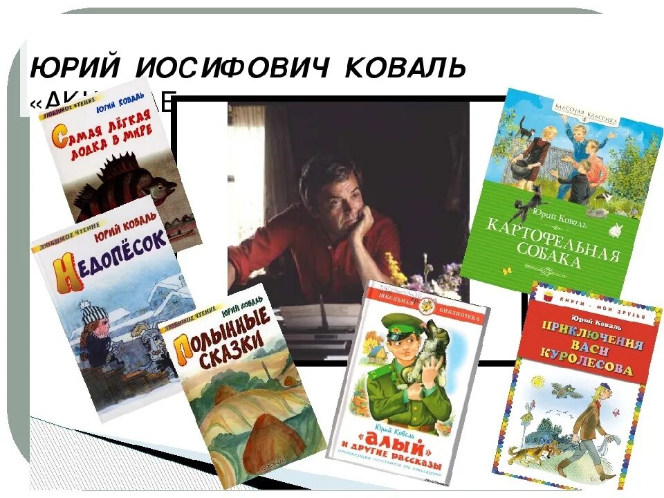 Ю и коваля произведения на тему детства. Произведения Юрия Иосифовича Коваля.