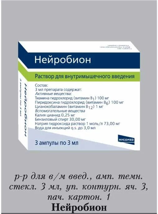 Нейробион р-р в/м 3мл №3. Нейробион, р-р в/м 3мл №3 амп. Витамины группы б Нейробион. Нейробион раствор для инъекций отзывы