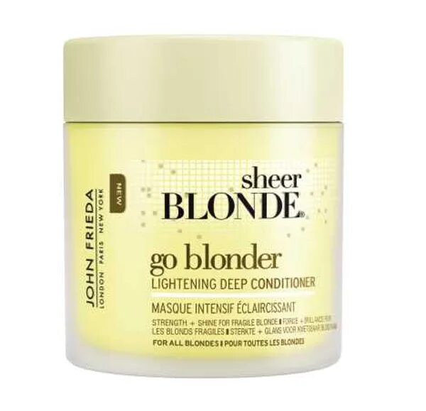 Джон Фрид маска Шеер блонд. John Frieda маска. John Frieda Sheer blonde маска для светлых волос. Отбеливающая маска для волос. Лучшие маски для блондинок