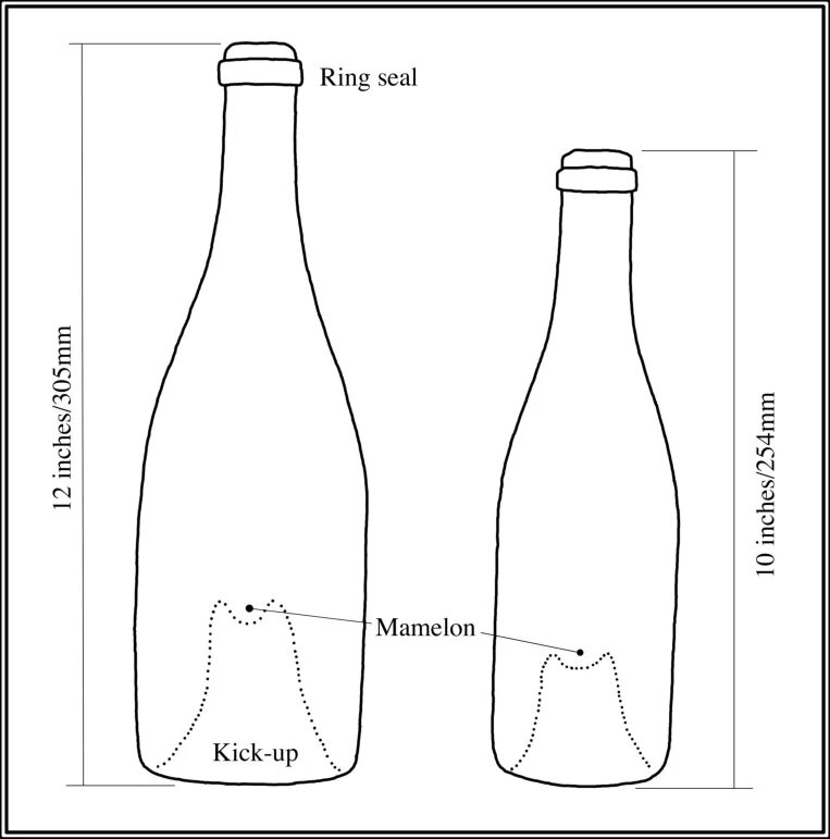 Диаметр бутылки шампанского 0.75 стандартной. Чертеж бутылки шампанского. Диаметр бутылки шампанского. Высота бутылки шампанского. Высота шампанского с пробкой
