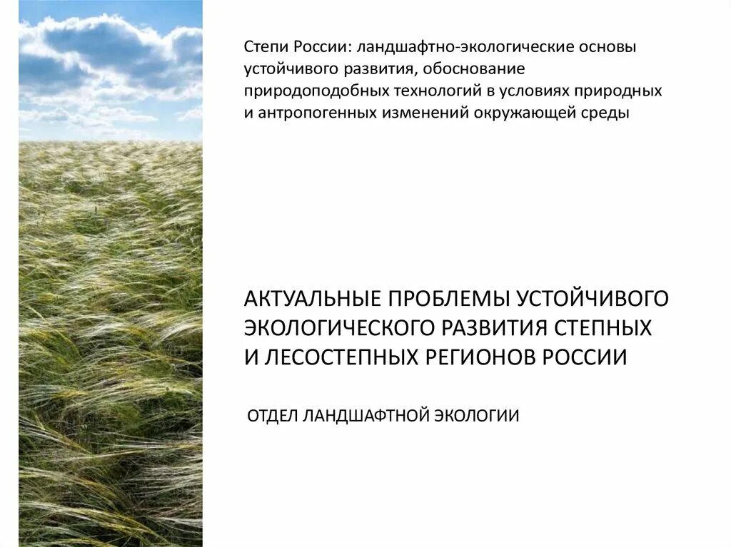 Основа устойчивого. Основы экологического устойчивого развития России. Степь условия среды. Экологические условия степи. Экологические проблемы степей России.