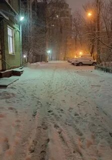 Снег вчера