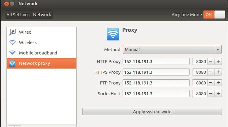 Proxy method. Прокси сервер для Ubuntu. Настройка прокси сервера Linux. Linux настройка прокси. Ubuntu настройки прокси сервера.