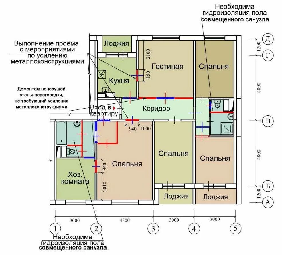 Размеры панельных квартир. Перепланировка трехкомнатной квартиры п30. Планировка трехкомнатной квартиры п-30. П-30 планировка 4-х комнатной. П30 несущие стены.