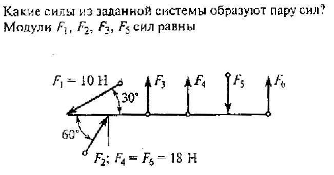 плечо силы теоретическая механика. какие из заданных сил образуют пару. какие силы из заданной системы образуют пару. какие из заданных сил образуют пару. какие силы из заданной системы образуют пары сил.