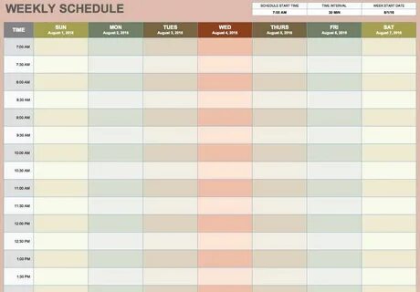 Schedule start
