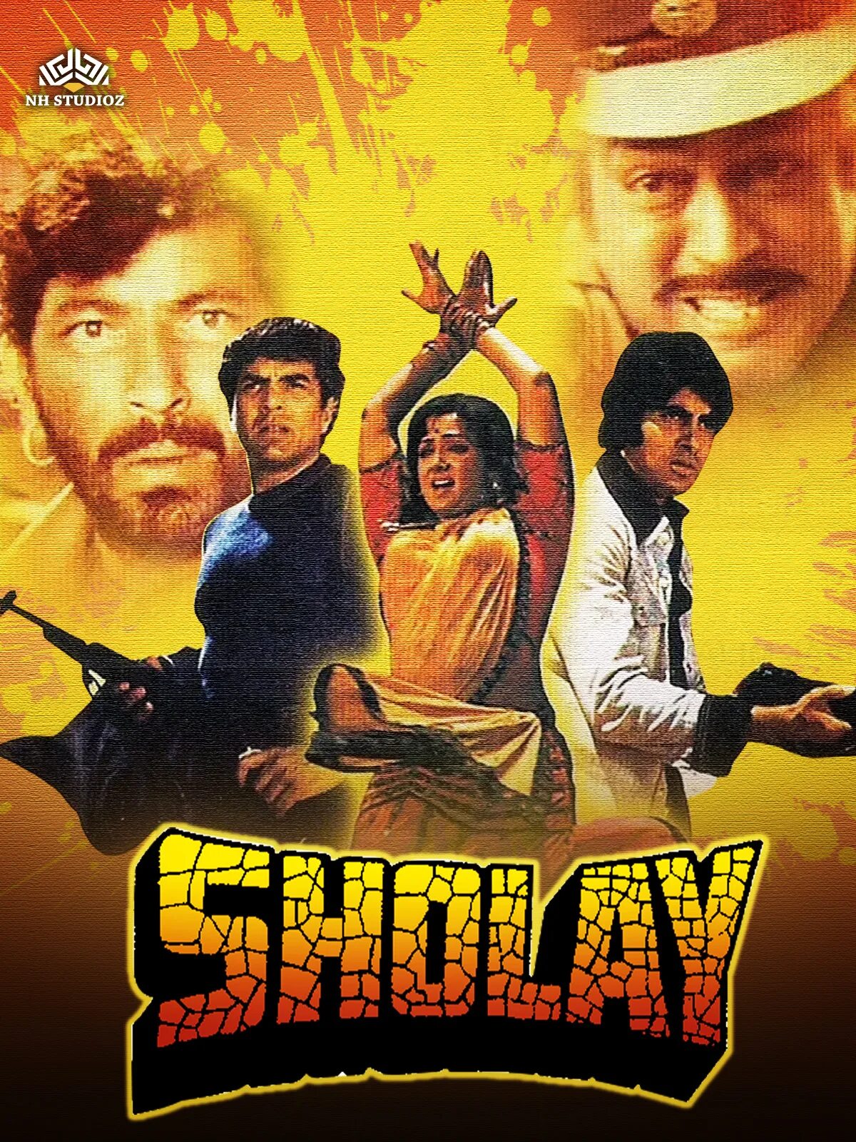 Sholay 1975 Постер.