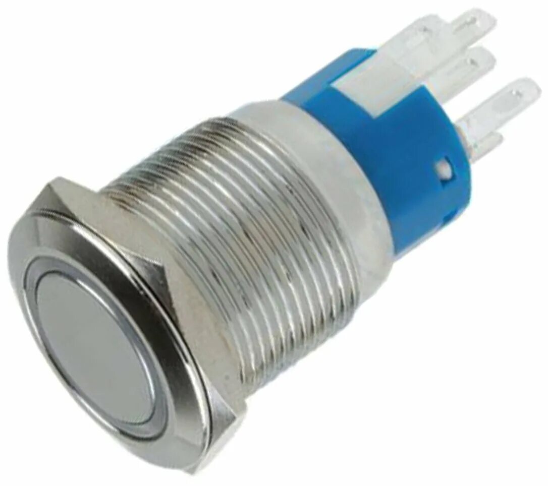 1. Кнопка tru-components tc-r13-918. 2 мм, красный. Кнопка 12 в. Кнопка включения без фиксации 12 вольт.