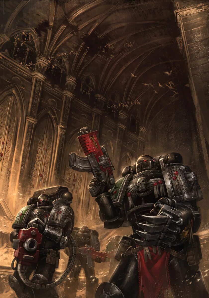 Черный караул вархаммер. Вархаммер 40000 deathwatch арт.