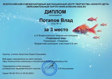 Международный дистанционный конкурс