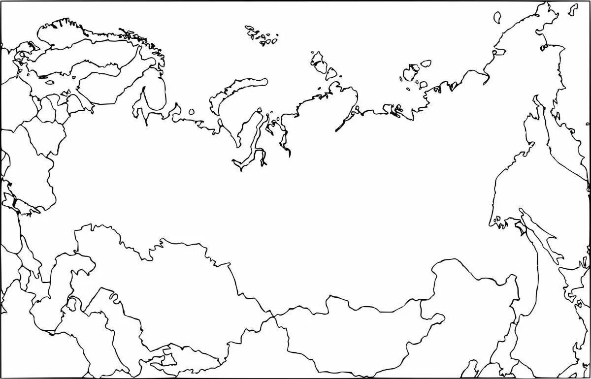 Контурная карта России с границами государств. Карта РФ С границами государств контурная карта. Контурная карта России с границами стран. Границы соседей России контурная карта. Карта россии распечатать на а4