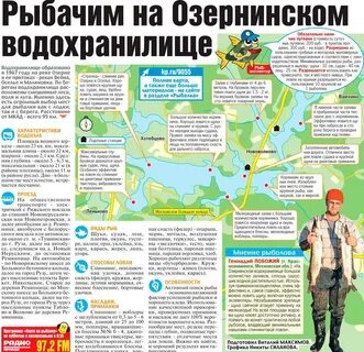Карта рыбы московская область