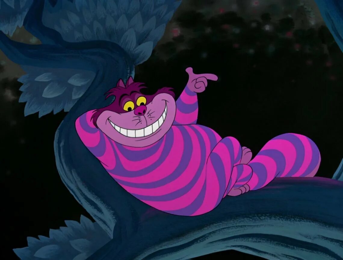Чеширский кот из алисы фиолетовый. Фиолетовый кот из мультика. Чеширский кот из алисы в стране чудес. Чеширский кот дисней. Чеширский кот из алисы улыбка.