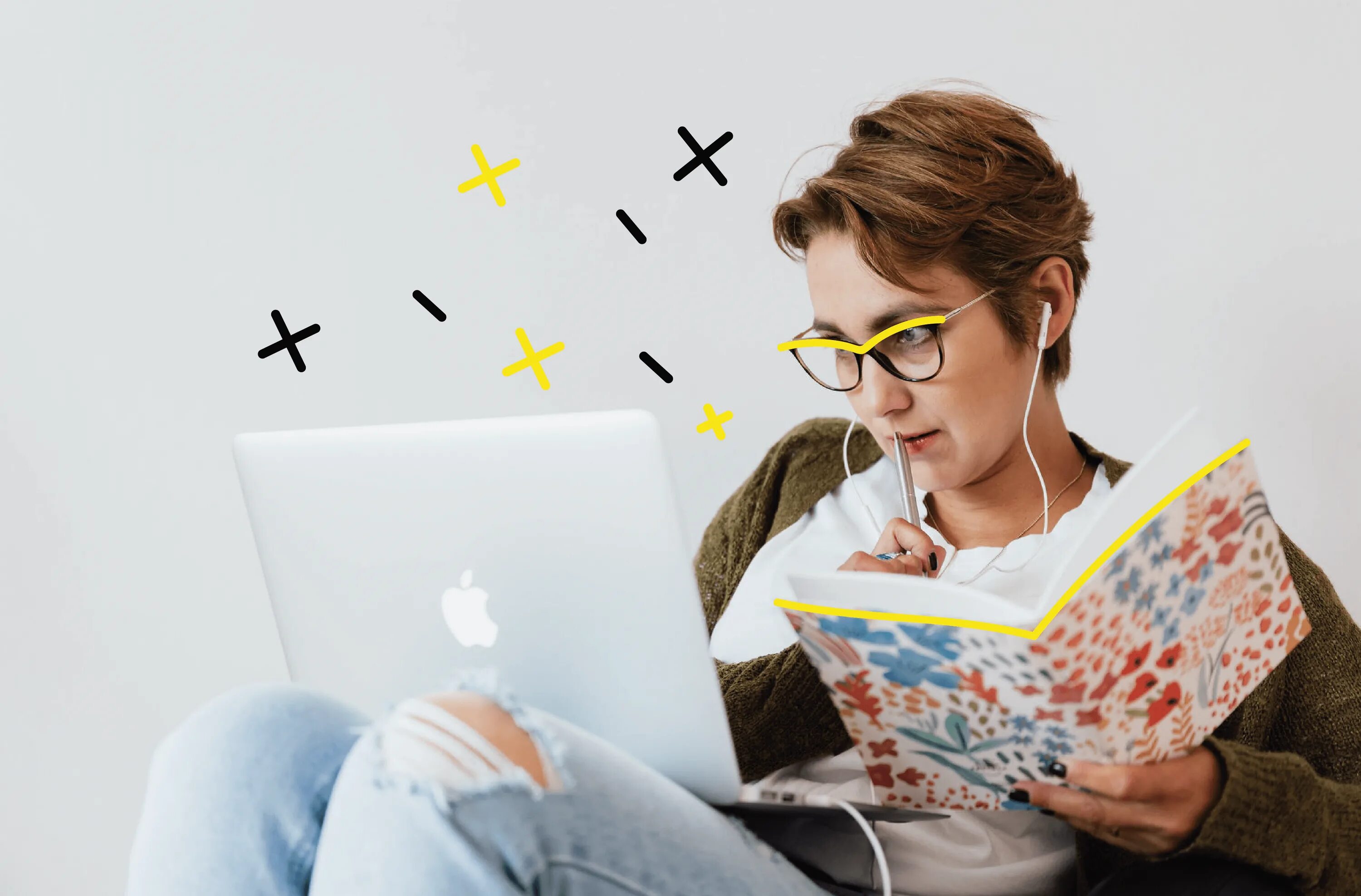 Изучение образа. Человек изучает. Девушка учит. Учим английский. Девушка изучает.