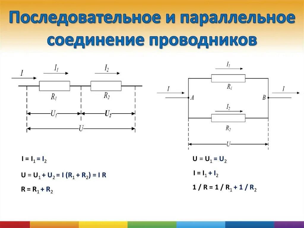 U при последовательном соединении