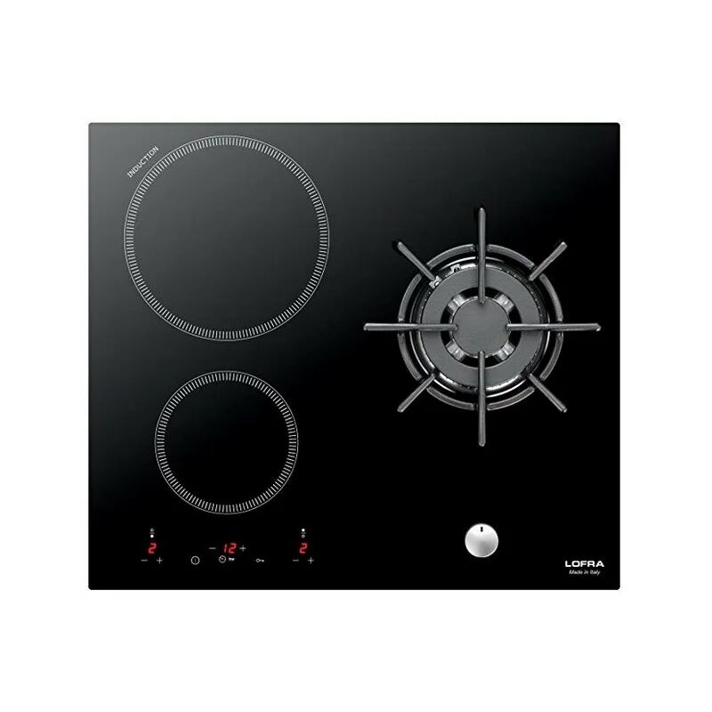LOFRA Hin 612. Комбинированная варочная панель ГАЗ И индукция 2 конфорки. Комбинированная плита ГАЗ И индукция 3 конфорки. Варочная панель 3 конфорки 2-ГАЗ 1 индукция.