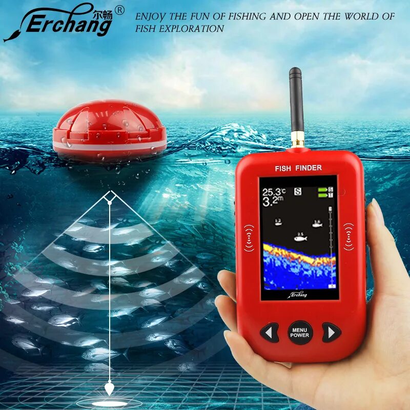 Беспроводной эхолот Erchang. Erchang f13. Эхолот Erchang Smart Sonar. Fishfinder 160. Эхолот без воды