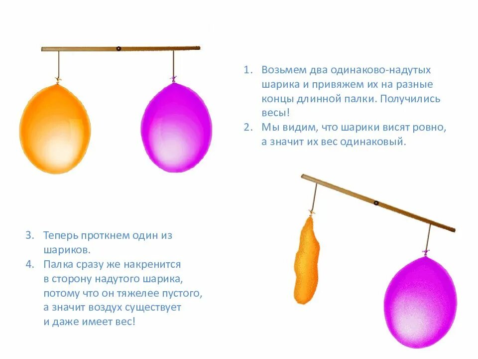 Какой шарик должен. Воздух имеет вес опыт для детей. Воздух имеет вес опыт с шариками. Воздух имеет объем. Опыт с шариком и воздухом.