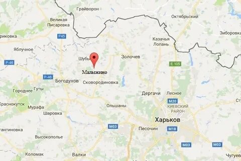 Казачья лопань харьковская область карта от белгорода