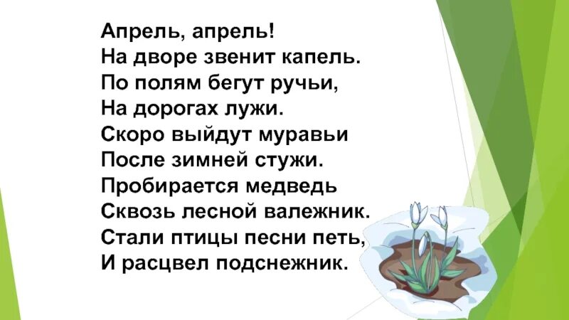 Литературное чтение 1 класс стих апрель. Стихотворение Маршака апрель апрель. Стихотворение апрель 1 класс. Апрель апрель стих 1 класс.