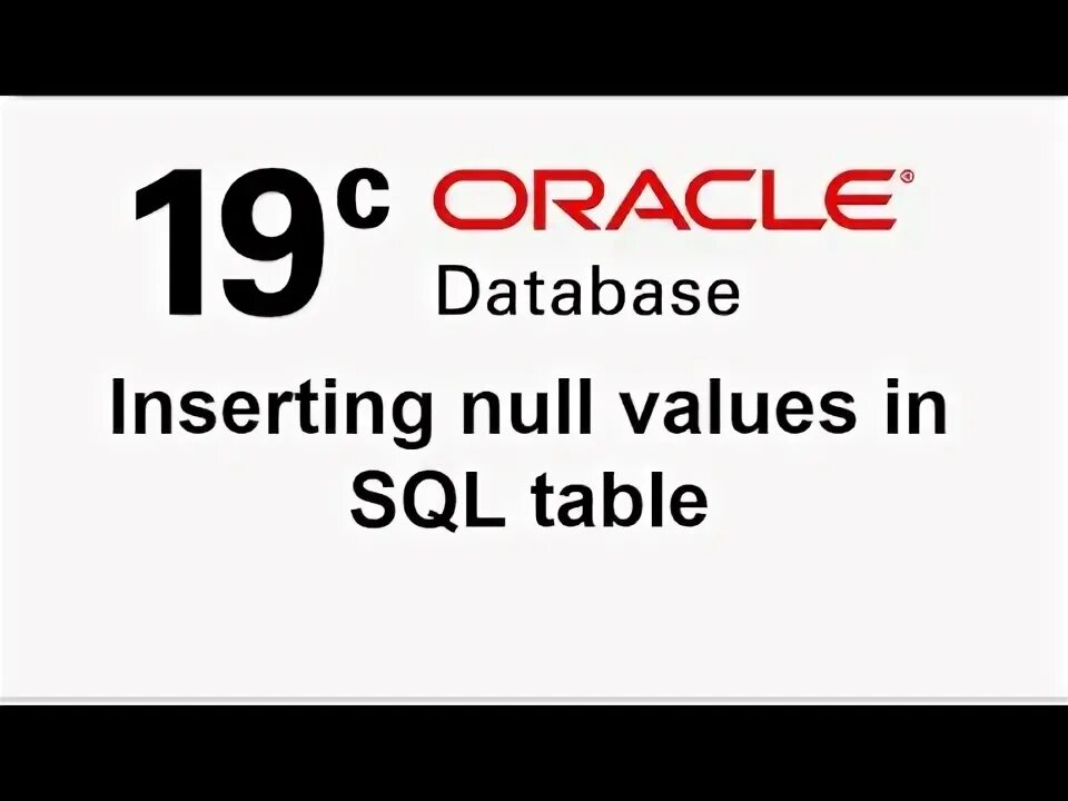 Sql insert null value. Sql insert null value