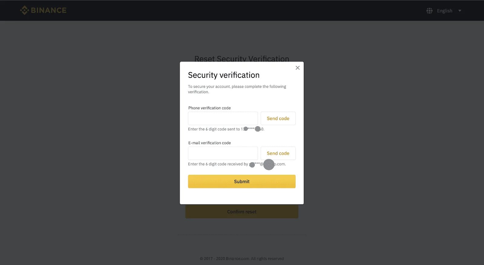 Verifying your account security
