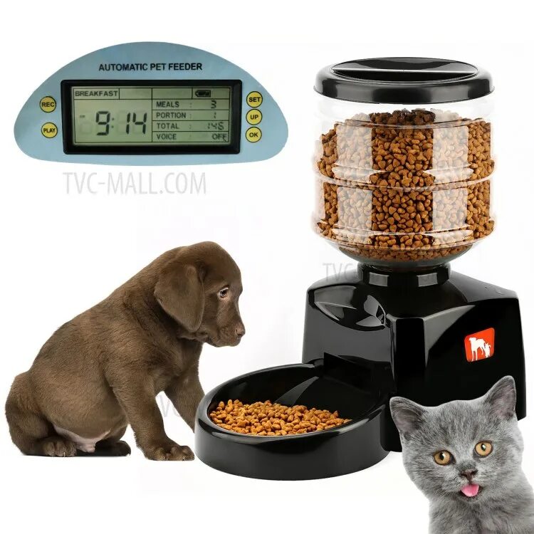 Кормушки для котов в китае. Кормушка Automatic Pet Feeder. Automatic Pet Feeder автокормушка. Автоматическая кормушка Robot Pet Feeder. Дозатор для корма для кошек с таймером Hiper.